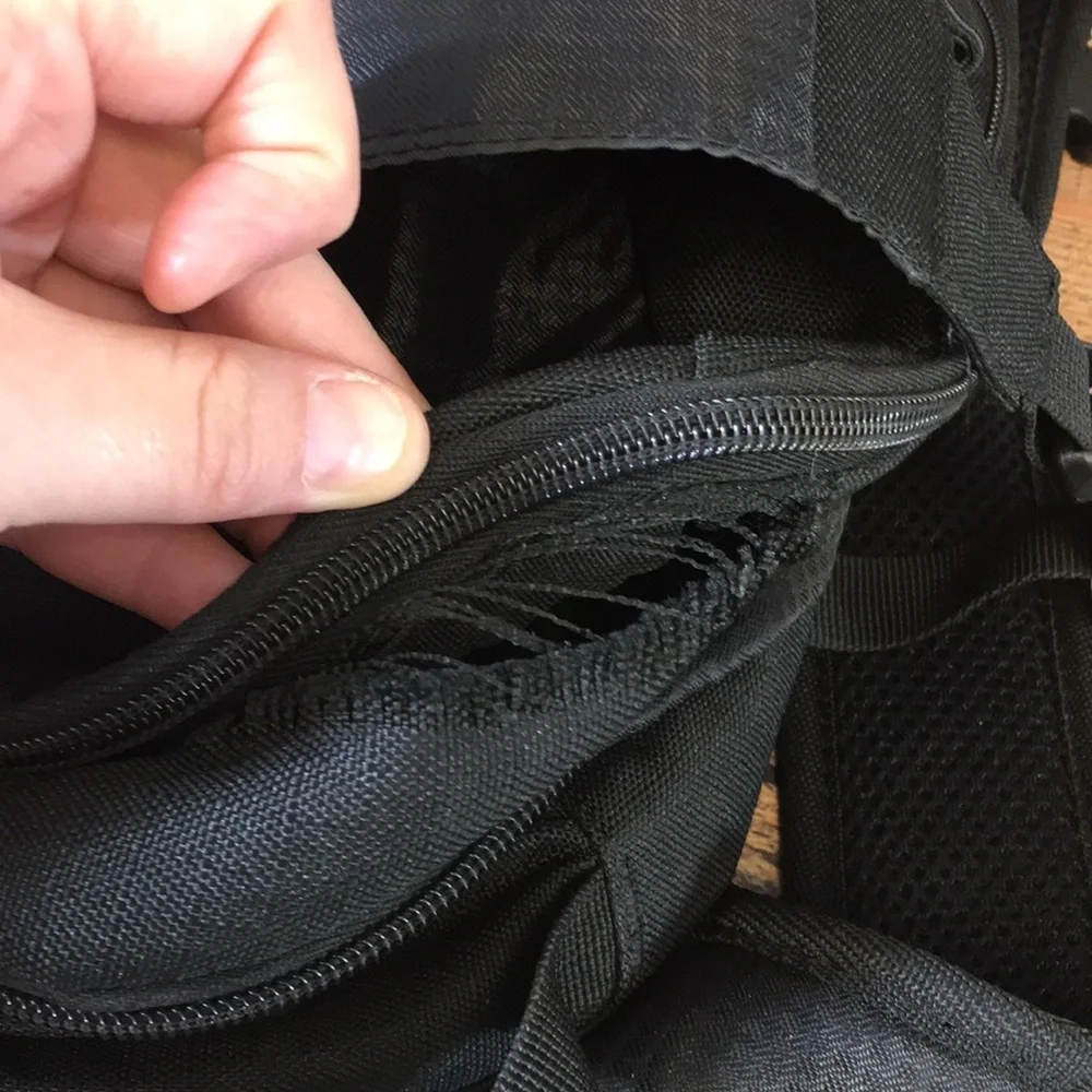 Quest‎ Rio Black Backpack Unisex Organizer Bag Purse Hiking